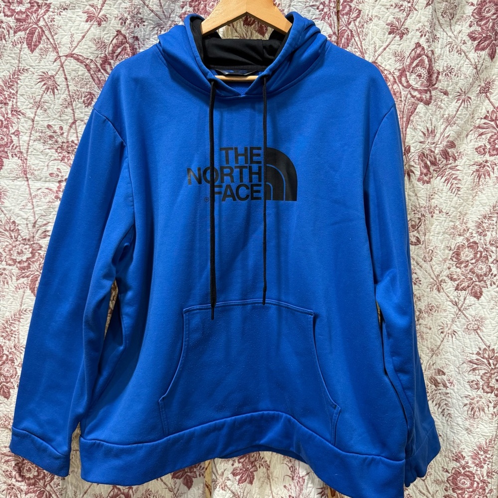 The North Face Blue Logo Hoodie Men’s XXL